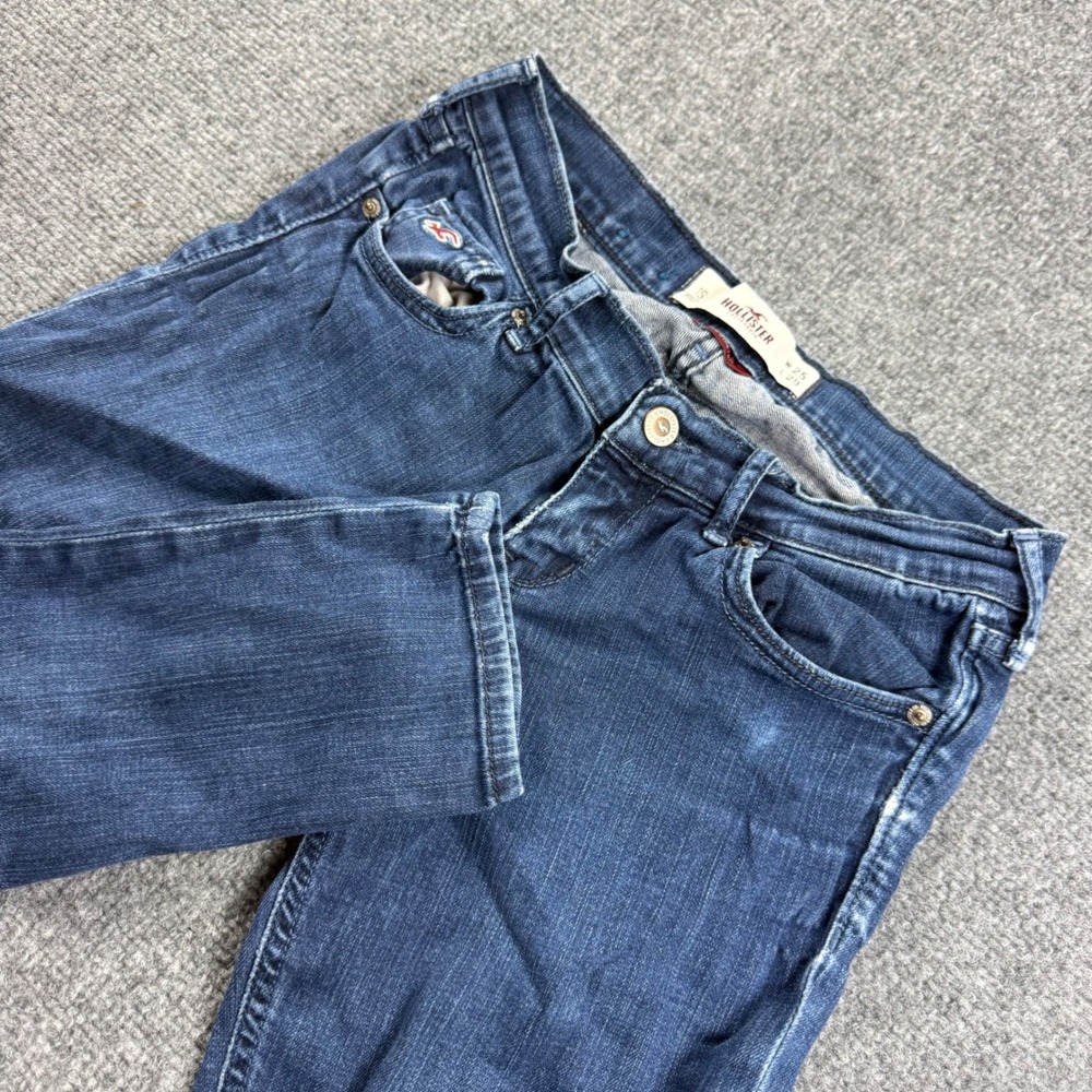 Hollister Skinny Jeans 1S 25x29 Blue SoCal Stretch Low Rise Denim Womens